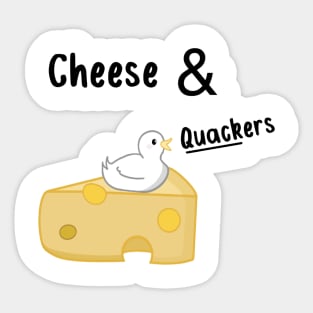 Cheese & quackers Sticker